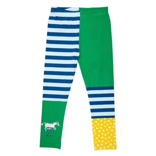 PIPPI Leggings Unisex Bambini (2 Pezzi) – Fantasia AOP, Lichen Green, Taglia 86